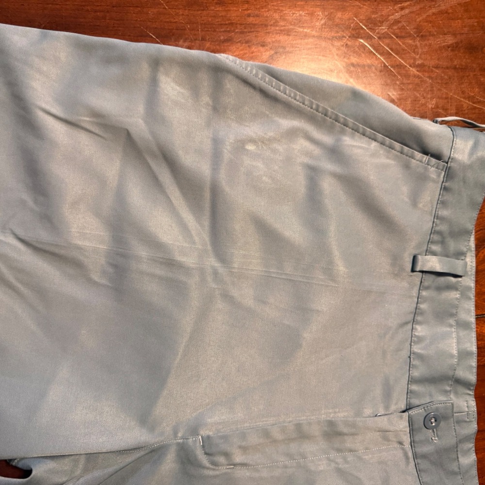 Nike Golf Shorts Men's 36 Gr blue Flat‎ Front Dri-Fit Polyester Spandex Athletic - Picture 6 of 8